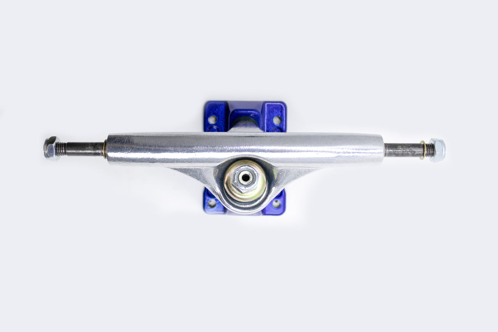 TRUCK STRONGER SKATE POLIDO C/ BASE AZUL - 149MM