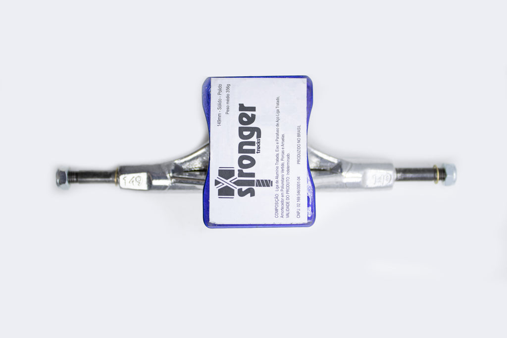 TRUCK STRONGER SKATE POLIDO C/ BASE AZUL - 149MM