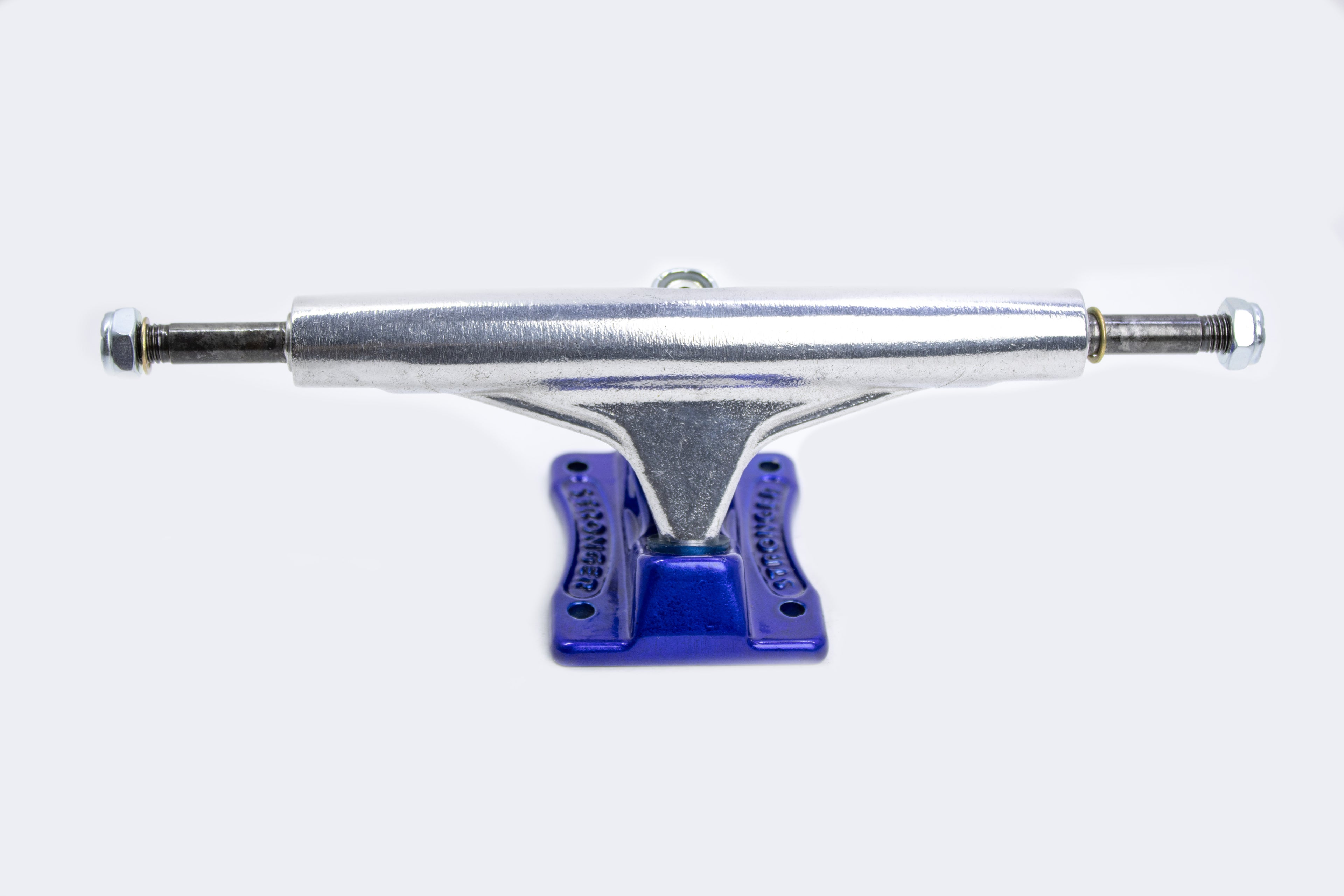 TRUCK STRONGER SKATE POLIDO C/ BASE AZUL - 149MM