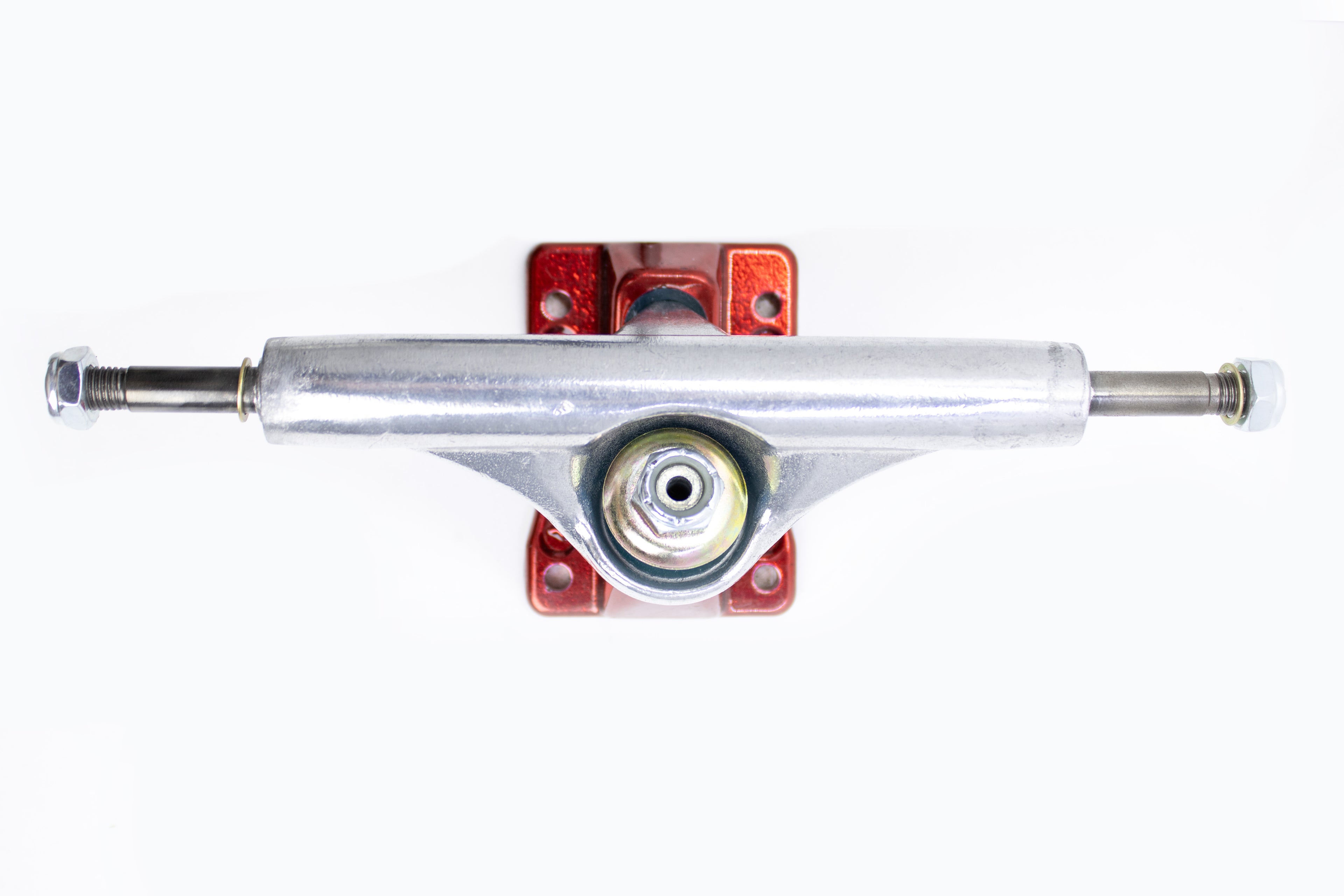 TRUCK STRONGER SKATE POLIDO C/ BASE VERMELHA - 149MM