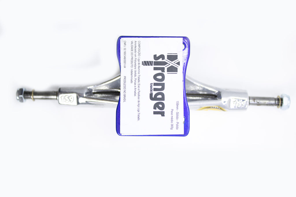 TRUCK STRONGER SKATE POLIDO C/ BASE AZUL - 159MM