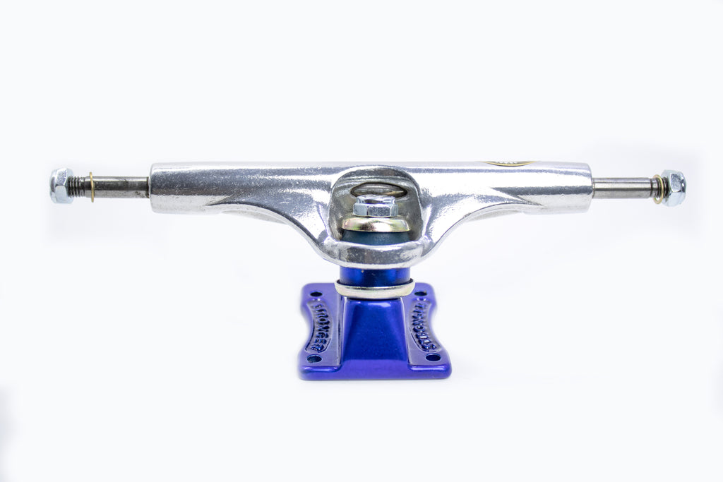 TRUCK STRONGER SKATE POLIDO C/ BASE AZUL - 159MM