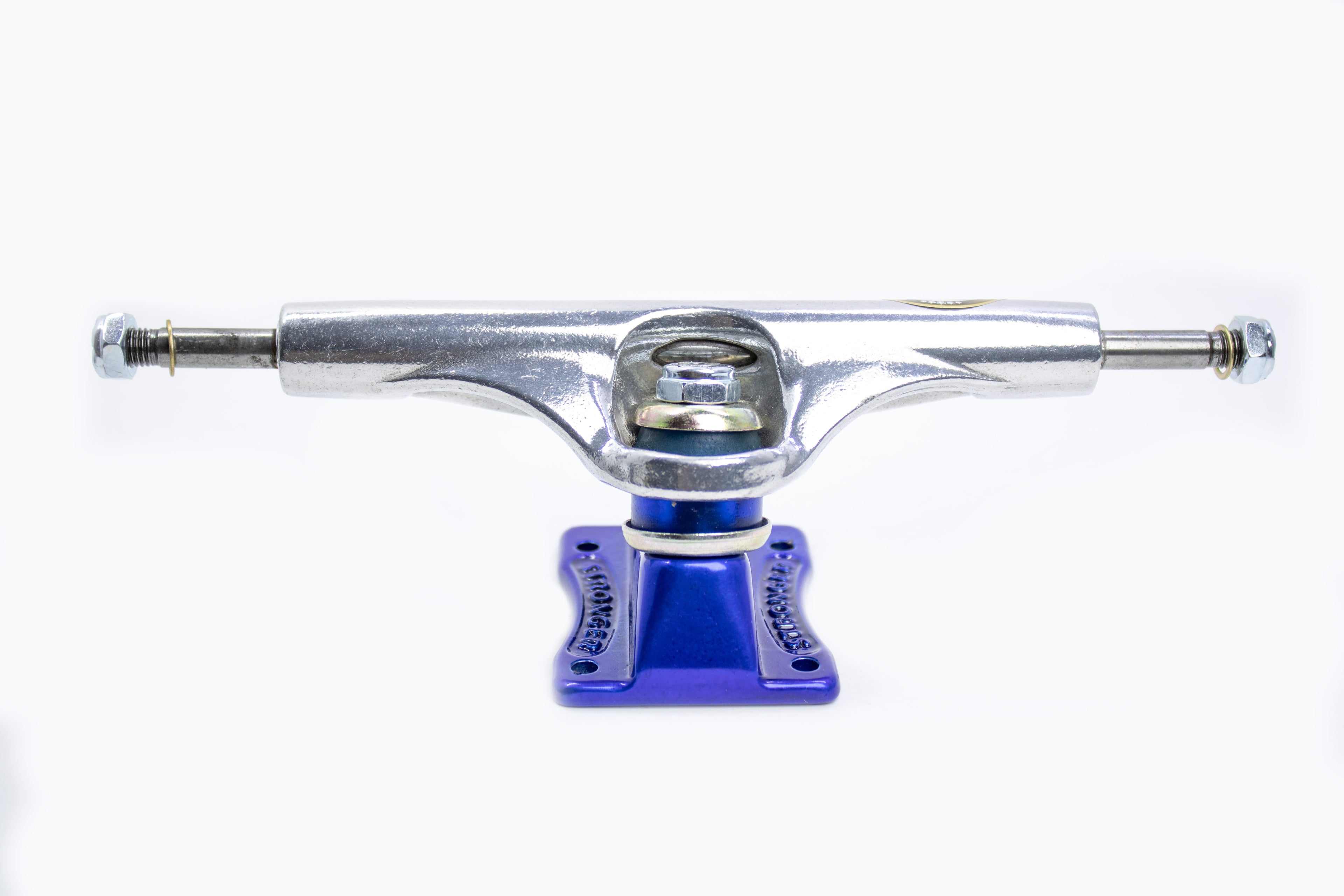 TRUCK STRONGER SKATE POLIDO C/ BASE AZUL - 159MM