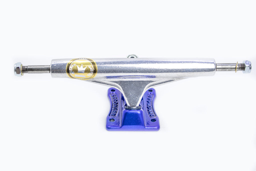 TRUCK STRONGER SKATE POLIDO C/ BASE AZUL - 159MM