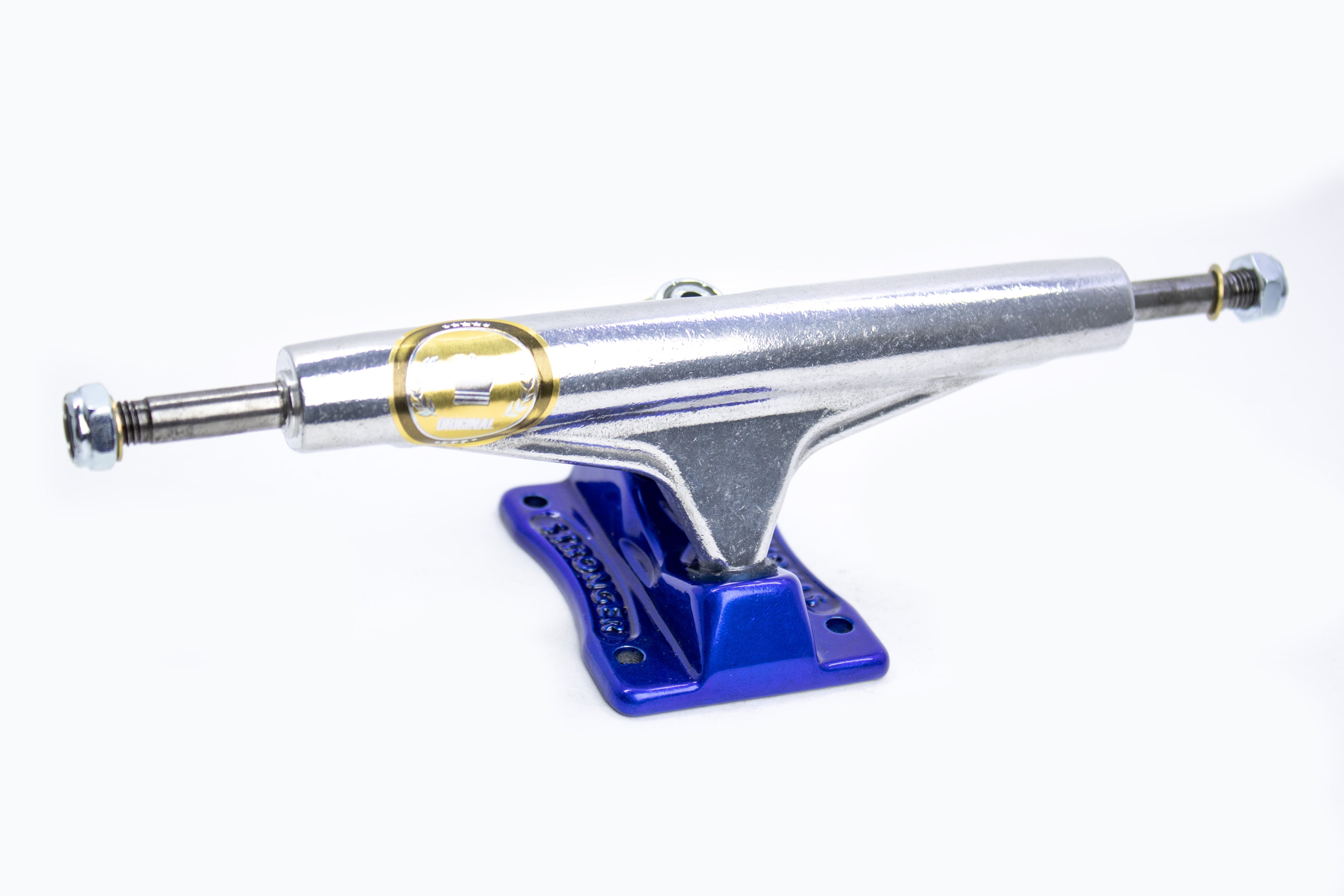 TRUCK STRONGER SKATE POLIDO C/ BASE AZUL - 159MM